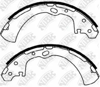 Комлект тормозных накладок NiBK FN1174