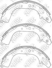 Комлект тормозных накладок NiBK FN1189