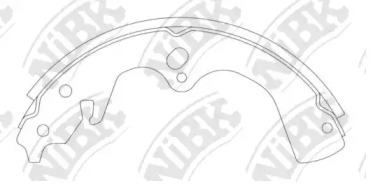 Комлект тормозных накладок NiBK FN11907