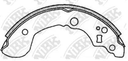 Комлект тормозных накладок NiBK FN1223