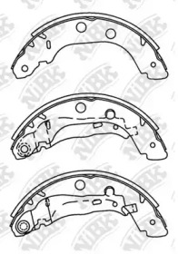 Комлект тормозных накладок NiBK FN1230
