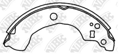 Комлект тормозных накладок NiBK FN1247