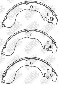 Комлект тормозных накладок NiBK FN1264