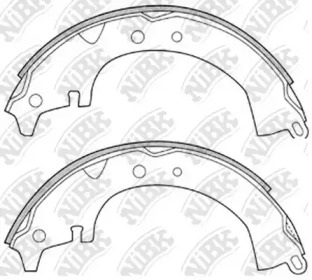 Комлект тормозных накладок NiBK FN2232