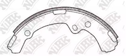 Комлект тормозных накладок NiBK FN2251