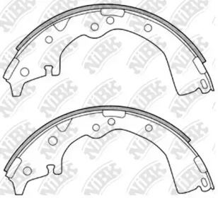 Комлект тормозных накладок NiBK FN2252