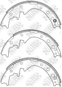 Комлект тормозных накладок NiBK FN2260
