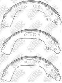 Комлект тормозных накладок NiBK FN2280