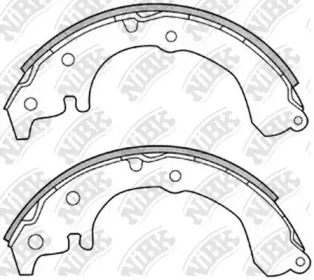 Комлект тормозных накладок NiBK FN2289