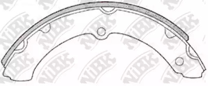 Комлект тормозных накладок NiBK FN2295