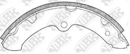 Комлект тормозных накладок NiBK FN2297