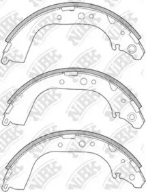 Комлект тормозных накладок NiBK FN2305