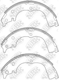 Комлект тормозных накладок NiBK FN2317