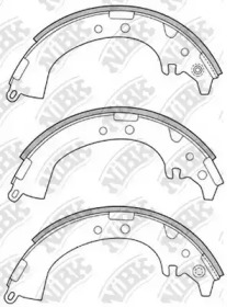 Комлект тормозных накладок NiBK FN2333