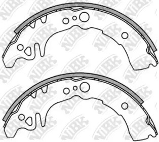 Комлект тормозных накладок NiBK FN2350