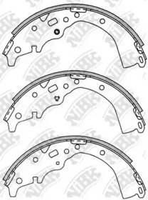 Комлект тормозных накладок NiBK FN2363