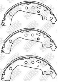 Комлект тормозных накладок NiBK FN2383