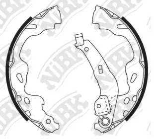 Комлект тормозных накладок NiBK FN2386