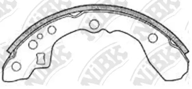 Комлект тормозных накладок NiBK FN3347
