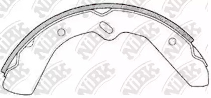 Комлект тормозных накладок NiBK FN3355