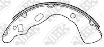 Комлект тормозных накладок NiBK FN3369