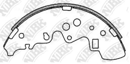 Комлект тормозных накладок NiBK FN3406