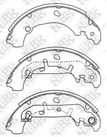 Комлект тормозных накладок NiBK FN3421