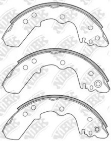 Комлект тормозных накладок NiBK FN4452