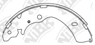 Комлект тормозных накладок NiBK FN4470