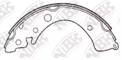 Комлект тормозных накладок NiBK FN5519