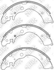 Комлект тормозных накладок NiBK FN5524