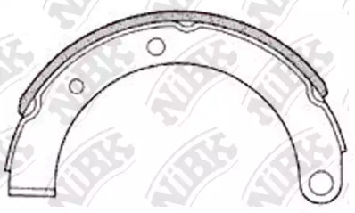 Комлект тормозных накладок NiBK FN6600