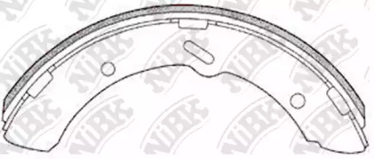 Комлект тормозных накладок NiBK FN6653