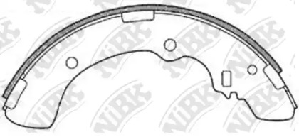 Комлект тормозных накладок NiBK FN6686