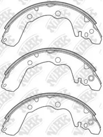 Комлект тормозных накладок NiBK FN6687