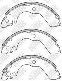Комлект тормозных накладок NiBK FN6712