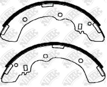 Комлект тормозных накладок NiBK FN6721