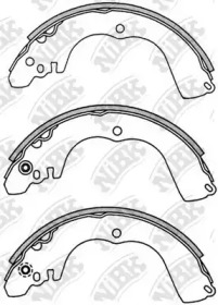 Комлект тормозных накладок NiBK FN6723