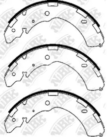 Комлект тормозных накладок NiBK FN6741