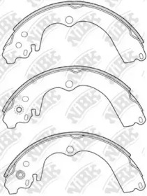 Комлект тормозных накладок NiBK FN7747