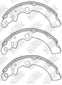Комлект тормозных накладок NiBK FN7750