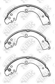 Комлект тормозных накладок NiBK FN7753