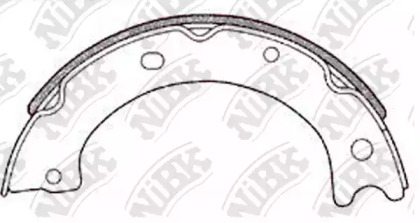 Комлект тормозных накладок NiBK FN8802