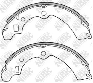 Комлект тормозных накладок NiBK FN9921