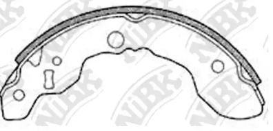 Комлект тормозных накладок NiBK FN9943