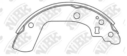 Комлект тормозных накладок NiBK FN9969