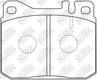 Комплект тормозных колодок NiBK PN0003