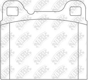 Комплект тормозных колодок NiBK PN0007