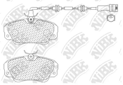 Комплект тормозных колодок NiBK PN0022W