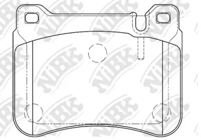 Комплект тормозных колодок NiBK PN0037